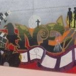 Los murales del Instituto del Carmen de Murcia Instituto El Carmen grafo Hitchcock Murcia