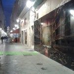 El muro que dividió la ciudad de Murcia, en la calle Trapería calle Traperia Murcia foto Joaquin Zamora