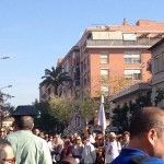 Hasta la Virgen de la Fuensanta pide el soterramiento de las vías Romeria Virgen Fuensanta Murcia vias del tren