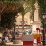 La reciclada estatua del Conde de Floridablanca jardin Floridablanca Murcia
