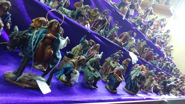 El tradicional belén en la Muestra de Artesanía